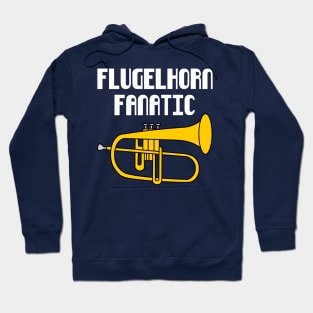 Flugelhorn Fanatic White Text Hoodie